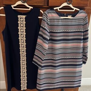 Elegant Navy and Patterned Dress Bundle/J Crew
